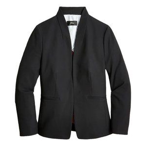 New $178 J.Crew Tall Going Out blazer stretch twill H2791 Black 14